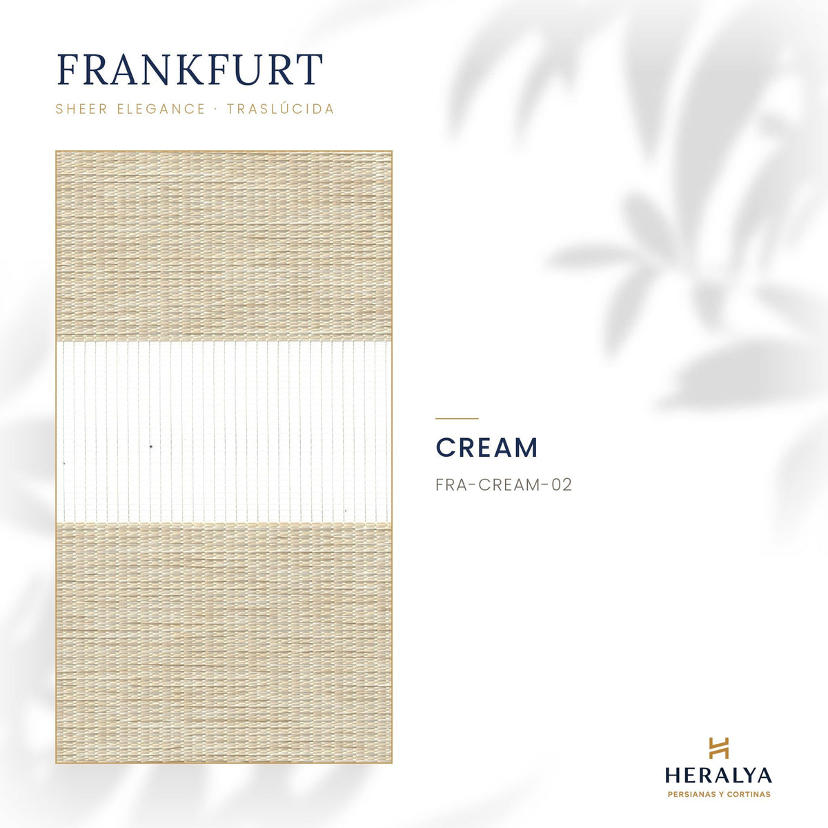 Persiana Sheer Elegance Traslúcida Frankfurt