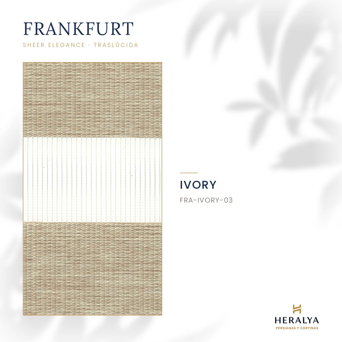 Persiana Sheer Elegance Traslúcida Frankfurt