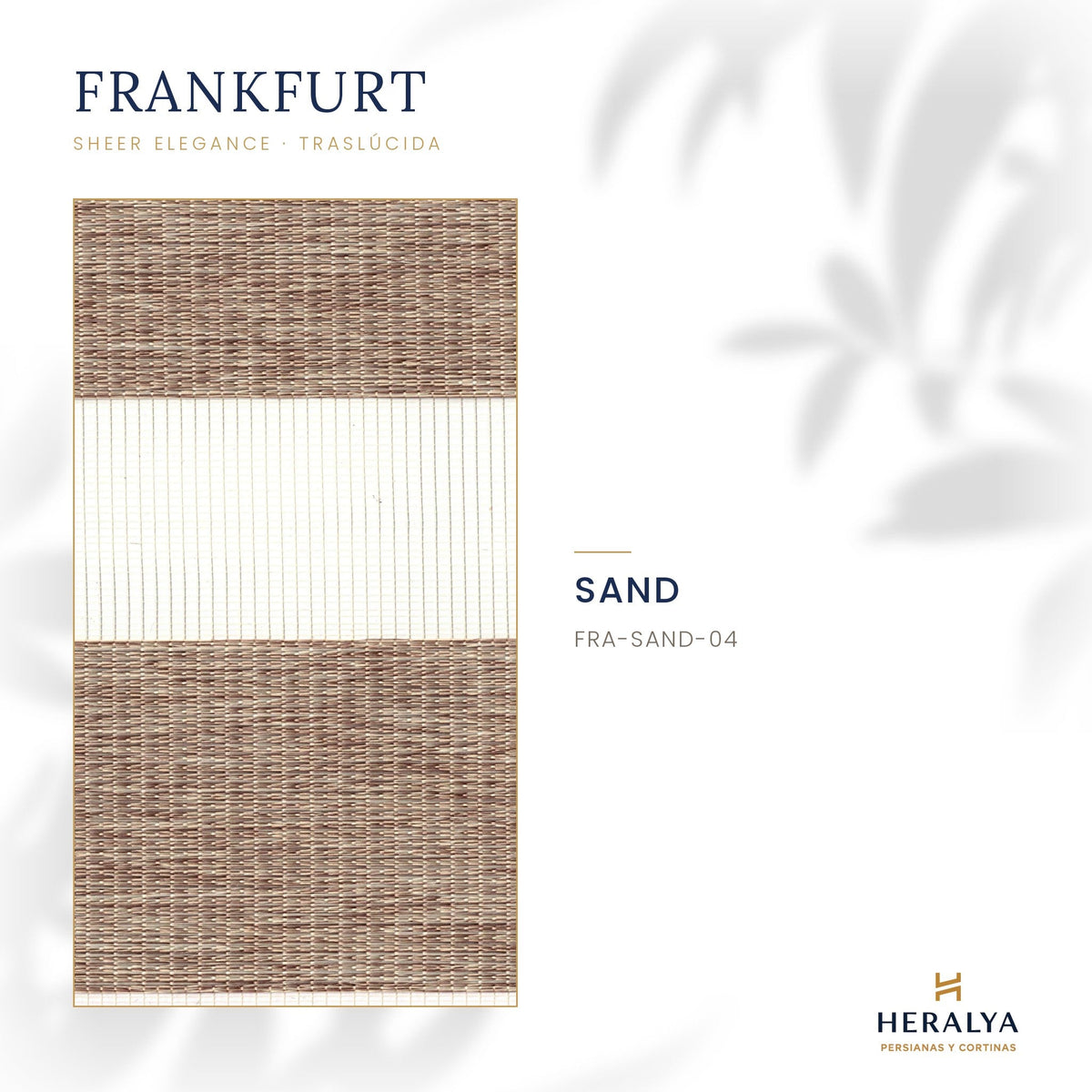 Persiana Sheer Elegance Traslúcida Frankfurt