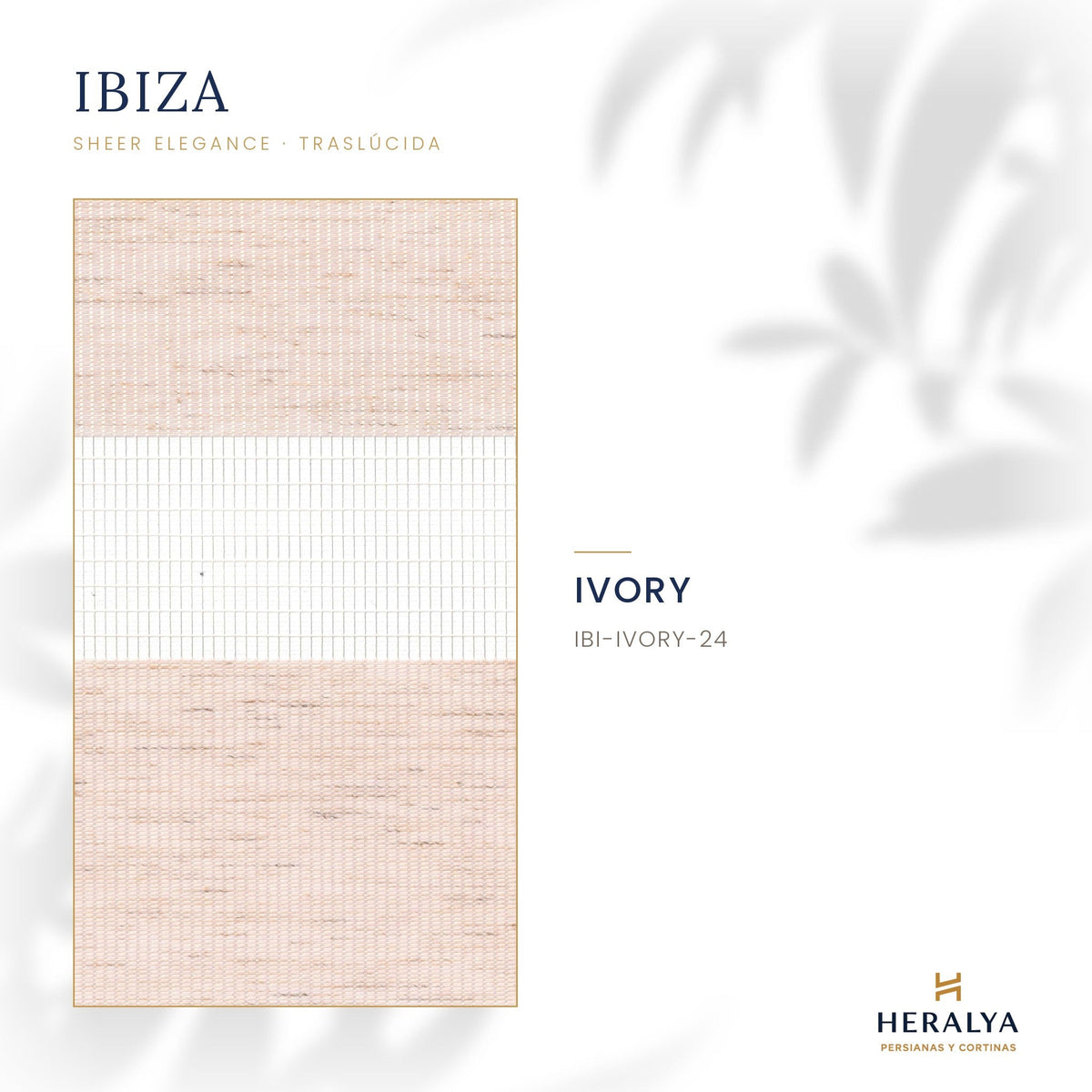 Persiana Sheer Elegance Traslúcida Ibiza