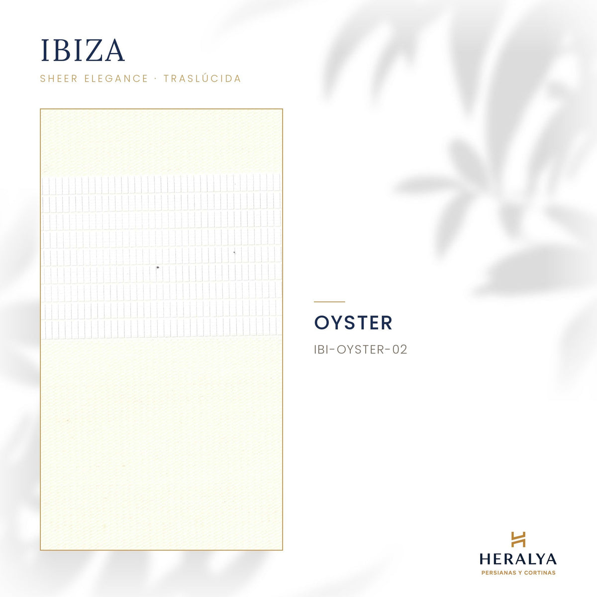 Persiana Sheer Elegance Traslúcida Ibiza