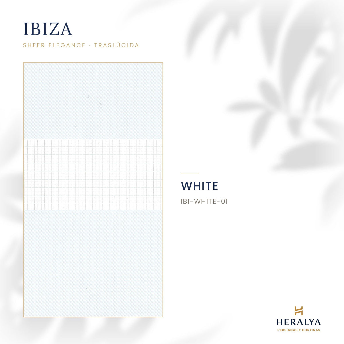 Persiana Sheer Elegance Traslúcida Ibiza