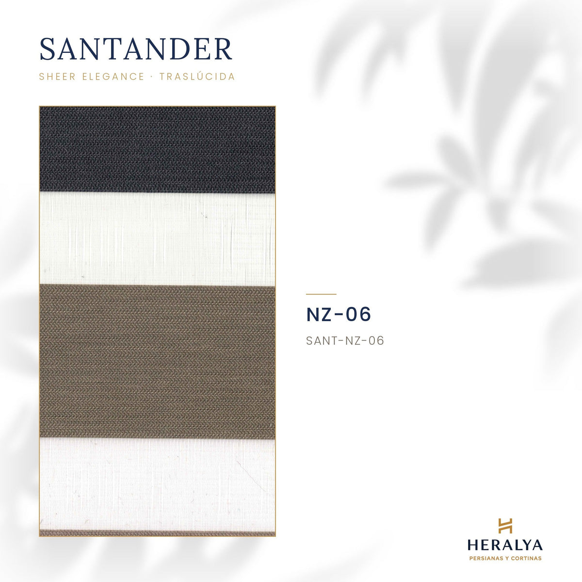 Persiana Sheer Elegance Traslúcida Santander