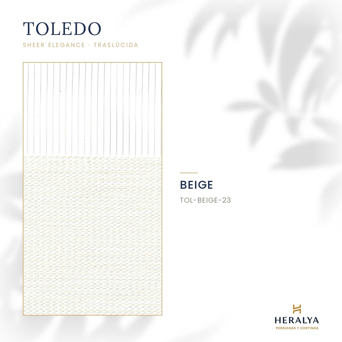 Persiana Sheer Elegance Traslúcida Toledo