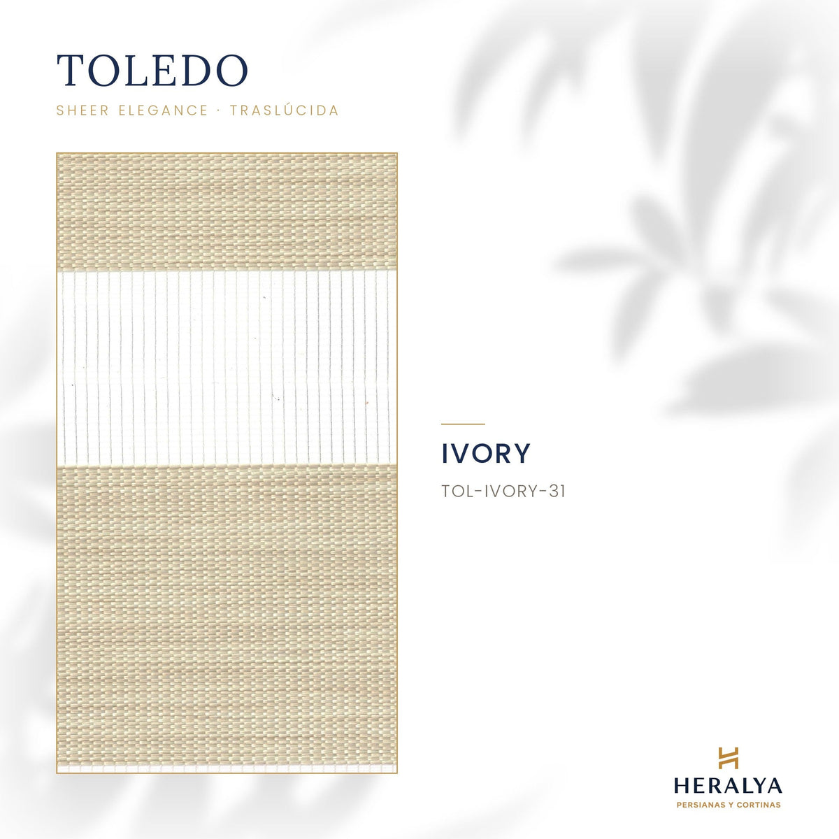 Persiana Sheer Elegance Traslúcida Toledo