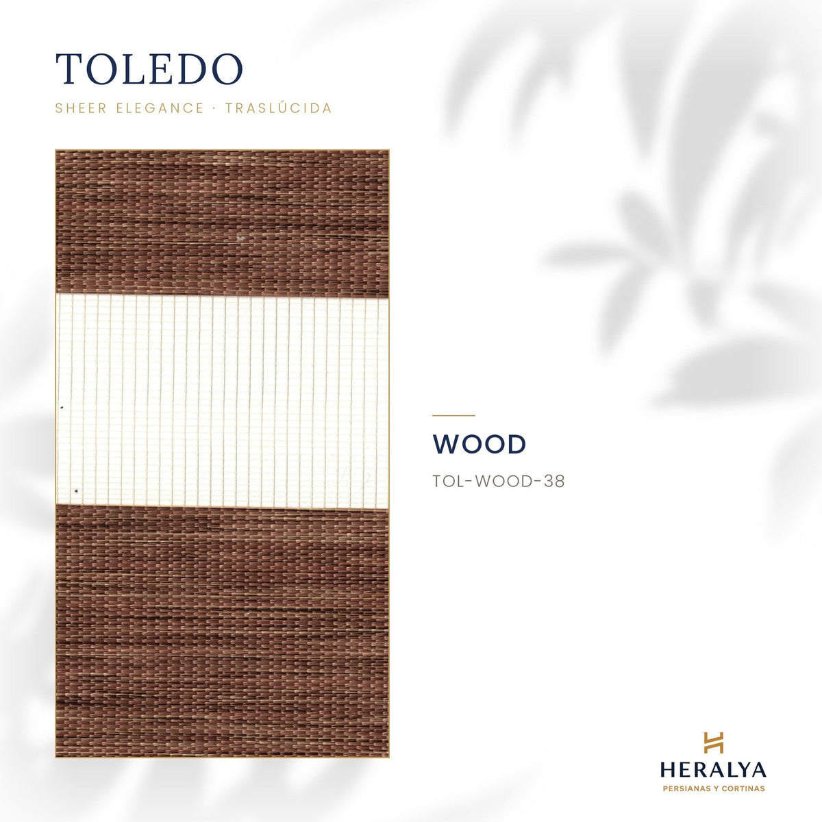 Persiana Sheer Elegance Traslúcida Toledo