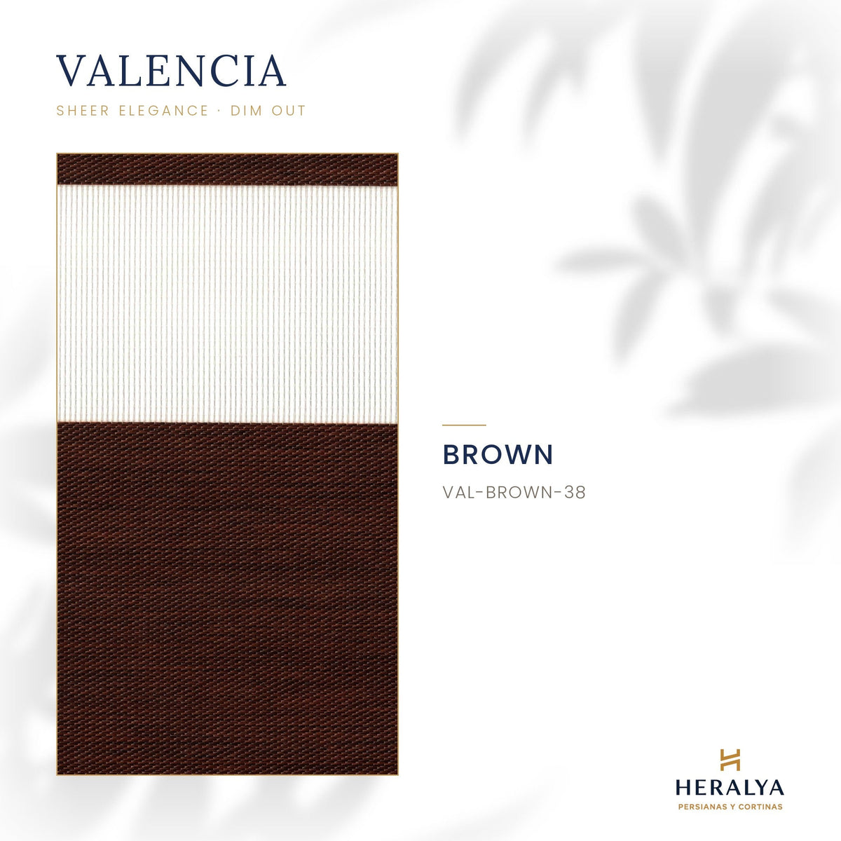 Persiana Sheer Elegance Dim Out Valencia