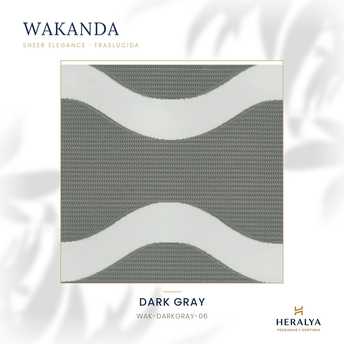 Persiana Sheer Elegance Traslúcida Wakanda