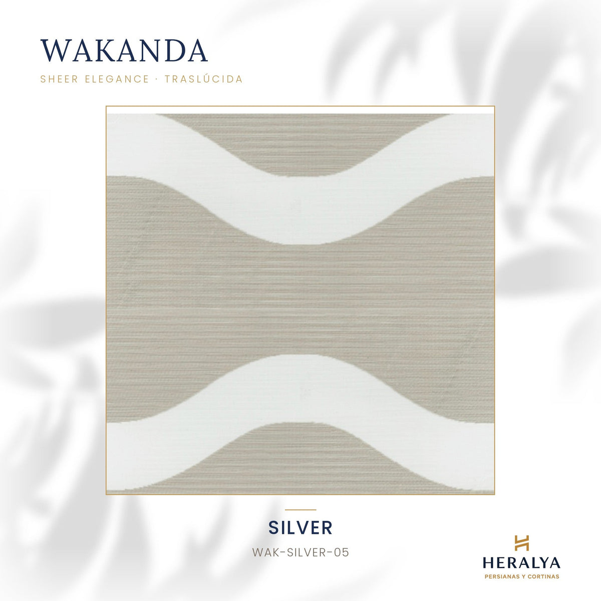 Persiana Sheer Elegance Traslúcida Wakanda